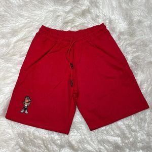 The Boondocks Mens Sweat Shorts Riley Freeman Red Aaron McGruder Size Med